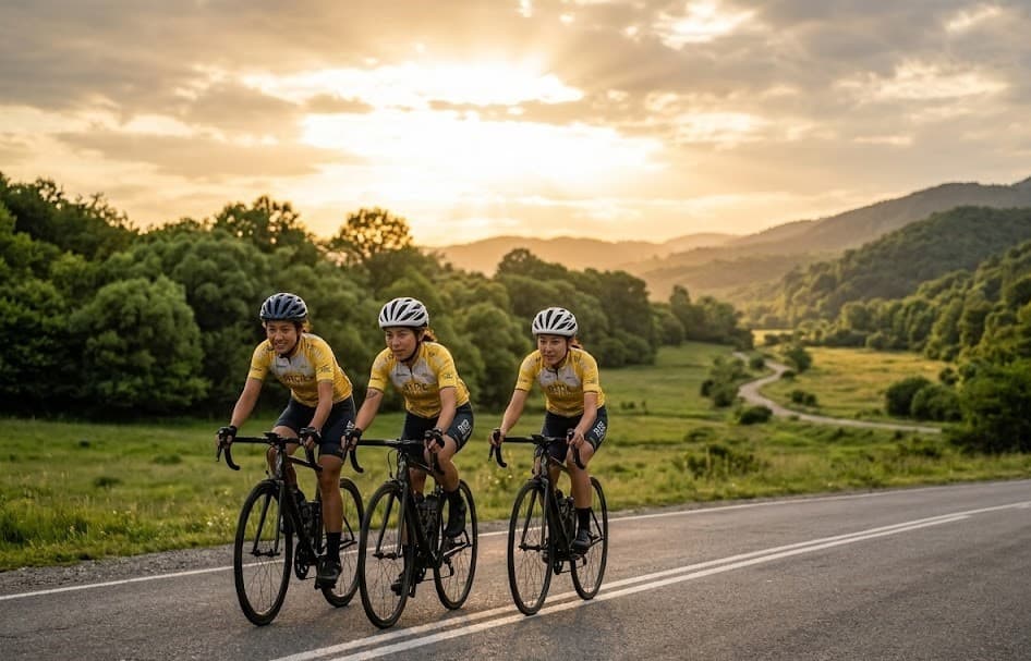 Picture of two cyclists